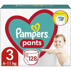 Pampers (vecā versija), bikses zēnam/meitenei 3 128 gab.