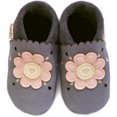 Baobaby Babyschuhe mit weicher Sohle – Babyschuhe für Mädchen – IVN-zertifiziertes Naturleder, für Neugeborene, Lauflernschuhe für Kleinkinder, Krabbelschuhe, Barfuß Hausschuhe