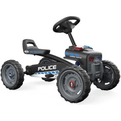Berg Pedal Go-Kart Buzzy Police with Soundbox, Children's Vehicle, Pedal Car, Safety and Stability, Children's Toy Suitable for Children Aged 2-5 Years