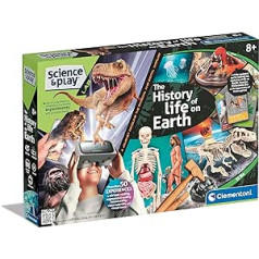 Clementoni 61396 Science & Play Lab-The History of Life on Earth-Educational and Scientific Toys, Experiment Kit, Science Gift for Kids Age 8, English Version, Made in Italy