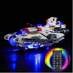 Tālvadības pults gaismas komplekts Lego 75357 Ghost & Phantom II (nevis Lego), LED apgaismojuma komplekts Lego S'tar Wars Ghost & Phantom II radošajai rotaļlietai