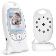 MYPIN mazuļu monitors, 2 collu LCD ekrāns video mazuļu monitors ar kameru un nakts redzamības bērnu kameras monitors suņu kamera augļa Doplera Baby Essentials Motorola bērnu monitors divvirzienu sarunu šūpuļdziesma