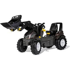 Rolly Rotaļlietas RollyFarmtrac Premium 730056 pedāļu traktors ar RollyTrac iekrāvēju, no 3 līdz 8 gadiem, ar Whisper riepām, regulējamu garumu un augstumu