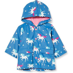Hatley Baby Girl Printed Raincoat Raincoat, blue, 12-18 Monate