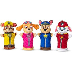 Melisa un Daga ķepu patruļa rokas lelle | 4 Kasperle Paw Patrol rokas lelles bērniem | Kasperles teātris Rokas lelles Bērni | Leļļu teātris bērniem | Leļļu un Kasperles teātra roku lelles