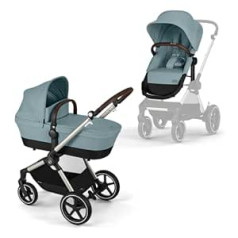 CYBEX Gold EOS Lux 2-in-1 Pushchair Travel System From Birth to 22kg (approx. 4 Years), Sky Blue