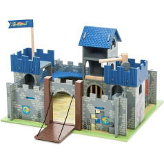 Le Toy Van — Pils kolekcija Koka rotaļlietu izglītojoša Excalibur Knights Castle, Bērnu koka pils rotaļu komplekts Model Castle