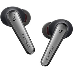 soundcore Anker Liberty Air 2 Pro Bluetooth Kopfhörer, Aktive Noise Cancelling Geräuschunterdrückung, PureNote Technologie, 6 Mikrofone, 26 Std. Akku,Bluetooth 5(Onyx)(Generalüberholt)