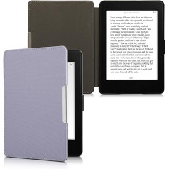 kwmobile Case Compatible with Amazon Kindle Paperwhite - Nylon eReader Protective Cover Case (for Models up to 2017) - Lavender