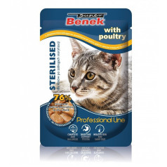 Super benek sachet for sterilized cats with poultry 100g