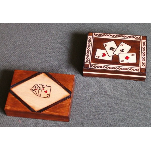 Wooden card game + cards