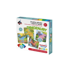 A brilliant kid's scrapbook with a dexterous hand - dinosaurs