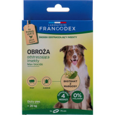 Francodex insect repellent collar for large dogs over 20 kg - 4 months of protection - 75 cm