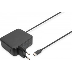 Tīkla lādētāja barošanas avots 1x USB-C PD 3.0 max. 100w gan integrēts kabelis 1,2m melns