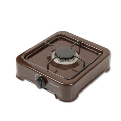 1-burner adjustable gas stove Ravanson K-01br (brown)