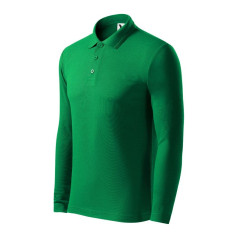 Malfini Pique Polo LS M MLI-22116 polo krekls, zaļš / L