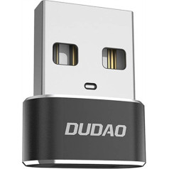 Adapter Dudao L16AC USB-C to USB (black)