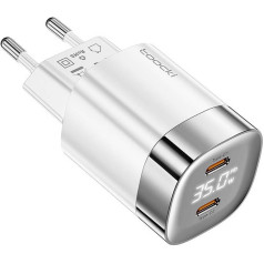 Toocki Charger 2xC Gan 35W (White)