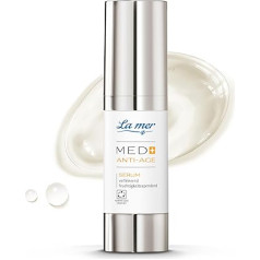 La mer Med+ serums pret novecošanos - atjaunojošs serums vienmērīgam ādas tonim - palēnina ādas novecošanos - jutīgai un sausai ādai - 30 ml