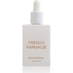 French Farmacie Aha Peeling Elixir Exfoliant - Vegānu ķīmiskais pīlings sejai ar AHA un enzīmiem - Augļskābju skrubis sejai ar antioksidantiem - Pretiekaisuma vitamīni un taukskābes