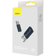 Baseus Ingenuity USB-A to USB-C adapter OTG (синий)