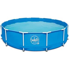 Ambientehome Frame swimming pool, blue, 366 x 366 x 91 cm, 8308 L, 26033