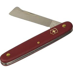 Victorinox, okulācijas nazis, dārza kabatas nazis, dārznieki un floristi, asmens, taisns, mizas noņemšanas līdzeklis, sarkans