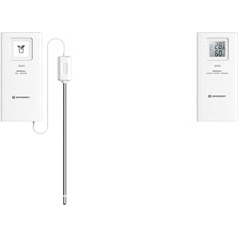 Bresser Soil Thermometer and Moisture Meter as Additional Sensor & Thermometer/Hygrometer Sensor for Temperature and Humidity Measurement as Additional Sensor