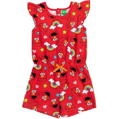 Sesame Street Elmo Girls Frill Frill Frill Romper