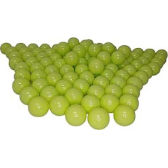 100 Organic Ball Pit Balls Made from Renewable Sugarcane Raw Materials (8 cm Diameter, Light Green 68)