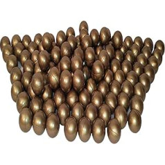 100 Organic Ball Pit Balls Made from Renewable Sugarcane Raw Materials (7 cm Diameter, Gold)