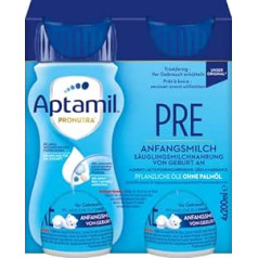Aptamil Pronutra-ADVANCE PRE, Anfangsmilch von Geburt an, Baby-Milchnahrung, trinkfertig (6 x 4 x 200 ml)