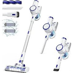 ORFELD Battery Vacuum Cleaner, 23000 Pa Vacuum Cleaner, Wireless, Lightweight Cordless Vacuum Cleaner with Wall Mount & LED Brush, Up to 40 Minutes, Ultra Quiet Battery Vacuum Cleaner Wireless for