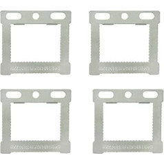 10pcs Square Sawtooth Hangers CWH1 Aluminum Back Stretched Canvas Hollow Back Floater Picture Frame Hanging Kit with Screws