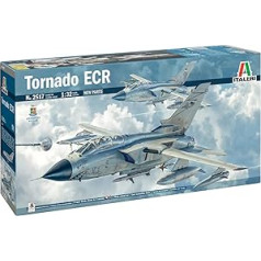 Italeri 2517 1:32 Panavia "Tornado" ECR modeļu veidošanas komplekts, Stāvmateriālu veidošana, Amatniecība, Hobijs, Līmēšana, Plastmasas Komplekts, Detalizēts, Daudzkrāsains, Pelēks