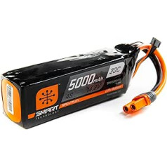 14.8V 5000mAh 4S 30C Smart LiPo Battery: IC5