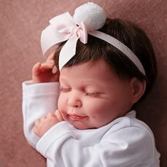 MARÍA JESÚS Reborn Baby Silicone Vinyl Reborn Doll 2 kg Magnetic Dummy and Head Drop Effect Reborn Baby Girl with Redness Lifelike Baby Dolls Reborn Baby Dolls