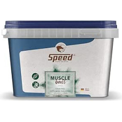 Speed Muscle Boost 1,5 kg dabīgs zirga muskuļu augšanas ēdiens, kas nesatur graudus