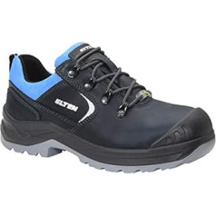 ELTEN Lena Blue Low ESD S3 Women's Safety Shoes, Leather Shoes, Robust, Blue, Steel Toe Cap - Size 34