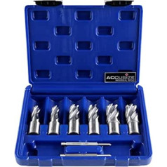 Accusize Industrial Tools Slugger griezēju komplekts 14, 18, 22 mm griešanas diametrs, 30 mm griešanas dziļums, 0519-0030