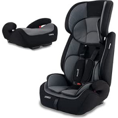 Mobiclinic® Kids bērnu sēdeklītis 9–36 kg, ISOFIX, 1 2 3 grupa, Lionfix, Eiropas zīmols, 5 punktu drošības josta, noņemama atzveltne, pārveidojams par bērnu automašīnas sēdeklīti, regulējams galvas balsts