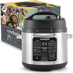 Crockpot Turbo Express Multi Cooker | 14-in-1 sagatavošanas iespējas | Lēnā plīts, tvaika tīrītājs, augstspiediena plīts un citi | 5,6 l (vairāk nekā 6 cilvēki) | CSC062X