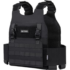 OneTigris taktiskās vestes zema profila Airsoft vestes lādes platformas taktiskās vestes plāksnes turētājs ar plakātu adapteru sistēmām Airsoft Painball CS