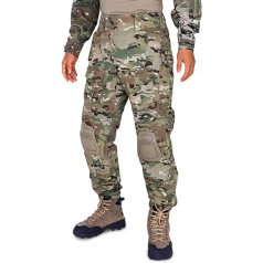 KRYDEX GEAR Combat Trousers G3 Taktiskās bikses ar ceļgaliem Militārās āra Airsoft kaujas medību bikses vīriešiem (kamuflāža)