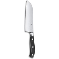 Victorinox, Grand Maître, Profi Santokumesser, Extra Scharfe Klinge, ģerāderis Schliff, 17 cm, Robuster Kunststoffgriff, Rostfreier Stahl, Schwarz