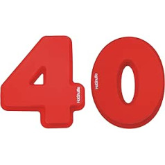 Large Silicone Number 40 Cake Tin Mould 40th Ruby Wedding Anniversary Birthday 4 0