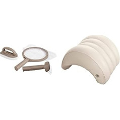 Intex 28004 PureSPA Cleaning Set & PureSpa Whirlpool Accessories - Inflatable Headrest - 39 x 30 x 23 cm - Beige