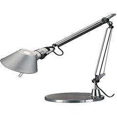 Artemide Tolomeo mikro galda lampa ar pamatnes augstumu 37 cm max 73 cm, garums 45 cm.