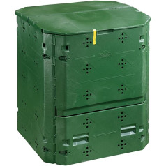 Dehner Thermo Composter 420 Litres Approx. 84 x 74 x 74 cm Plastic Green