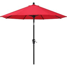 MasterCanopy Fe-Al Market āra galda lietussargs ar 8 stabilām ribām